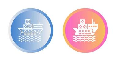 Delivery via Shipping Vector Icon