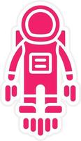 Astronaut Flying Vector Icon Style