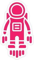 Astronaut Flying Vector Icon Style