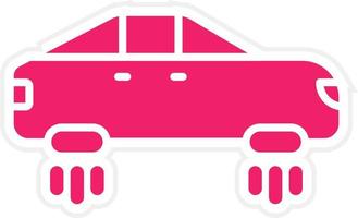 Hover Car Vector Icon Style