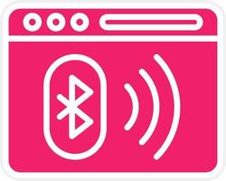 Bluetooth vector icono estilo