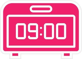 Digital Clock Vector Icon Style