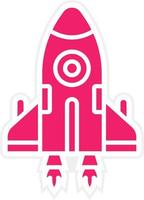 Spaceship Vector Icon Style