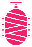 Silk Cocoon Vector Icon Style