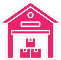 Warehouse Vector Icon Style