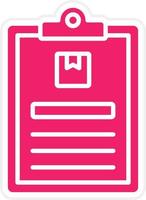 Package Descriptipn Vector Icon Style