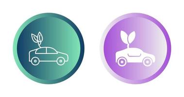 Eco friendly Car Vector Icon