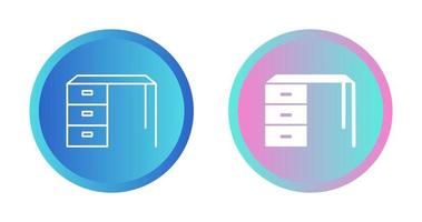 Table with Drawers Vector Icon