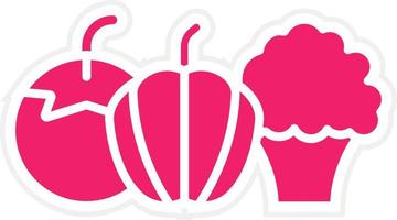 Vegetable Vector Icon Style