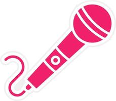 Microphone Vector Icon Style