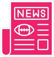 Sport News Vector Icon Style