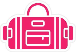 Sport Bag Vector Icon Style