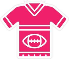 rugby uniforme vector icono estilo