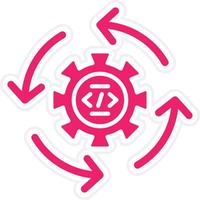 Continuous Integration Vector Icon Style