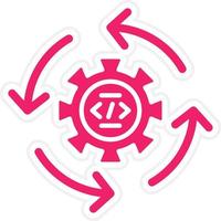 Continuous Integration Vector Icon Style