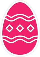 Painting Egg Vector Icon Style