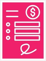 Invoice Vector Icon Style