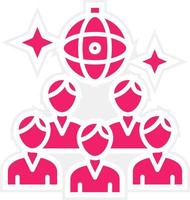 Party Crowd Vector Icon Style