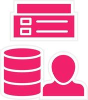 Client Database Vector Icon Style