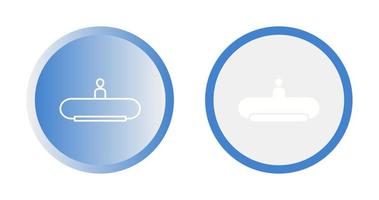 Horizontal Escalator Vector Icon