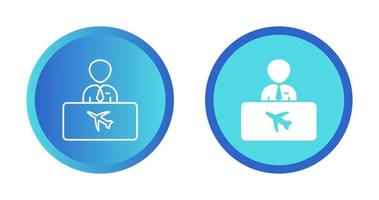 Flight Information Vector Icon