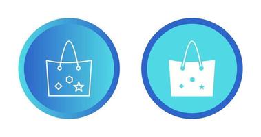 Bag with Tags Vector Icon