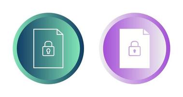 Secure Document Vector Icon