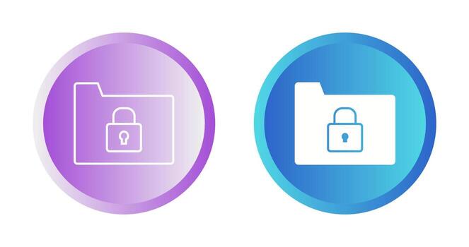 Secure Folder Vector Icon