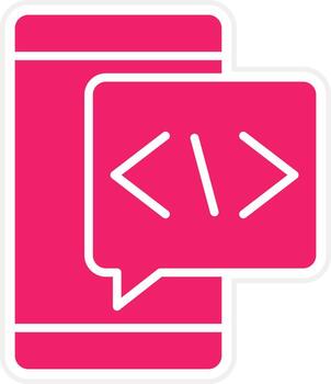Coding Language Vector Icon Style