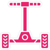 Hoverboard Vector Icon Style
