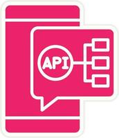 api integración vector icono estilo