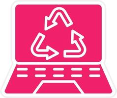 Electronics Recycling Vector Icon Style