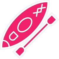 Canoeing Vector Icon Style