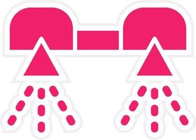 Flyboarding Vector Icon Style