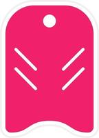 Bodyboarding Vector Icon Style