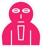 Coffin Face Vector Icon Style