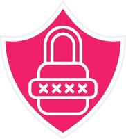 Secure Pasword Vector Icon Style