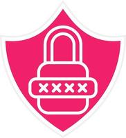 Secure Pasword Vector Icon Style