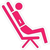 Leaned Back Vector Icon Style