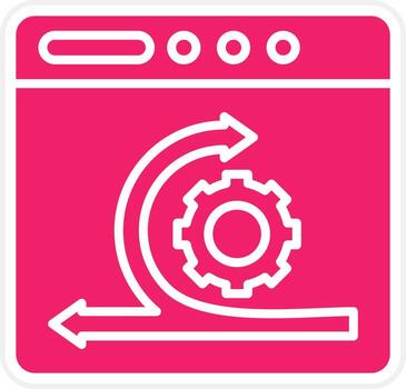 ágil software desarrollo vector icono estilo