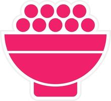 Food Bowl Vector Icon Style