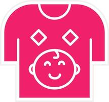 Baby Shirt Vector Icon Style