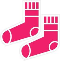 Baby Socks Vector Icon Style