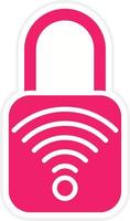 Smart Lock Vector Icon Style