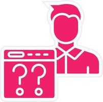 Non Technical User Vector Icon Style