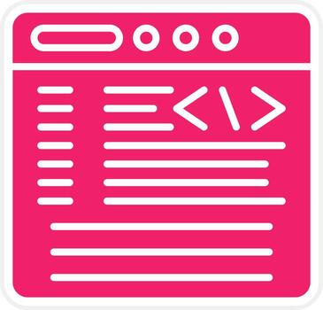 Coding Vector Icon Style