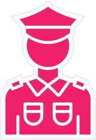 Policeman Vector Icon Style