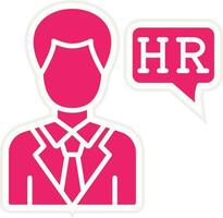 Hr Specialist Male Vector Icon Style