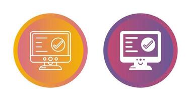 Check Lcd Vector Icon