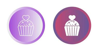 icono de vector de cupcake